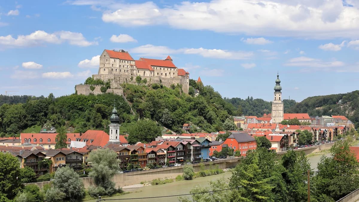 Stadtansicht von Burghausen
